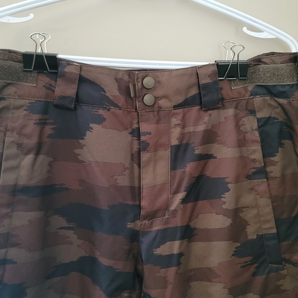 Columbia Snow Pants Omnitech Size S Brown Camouflage #702 - Picture 3 of 16